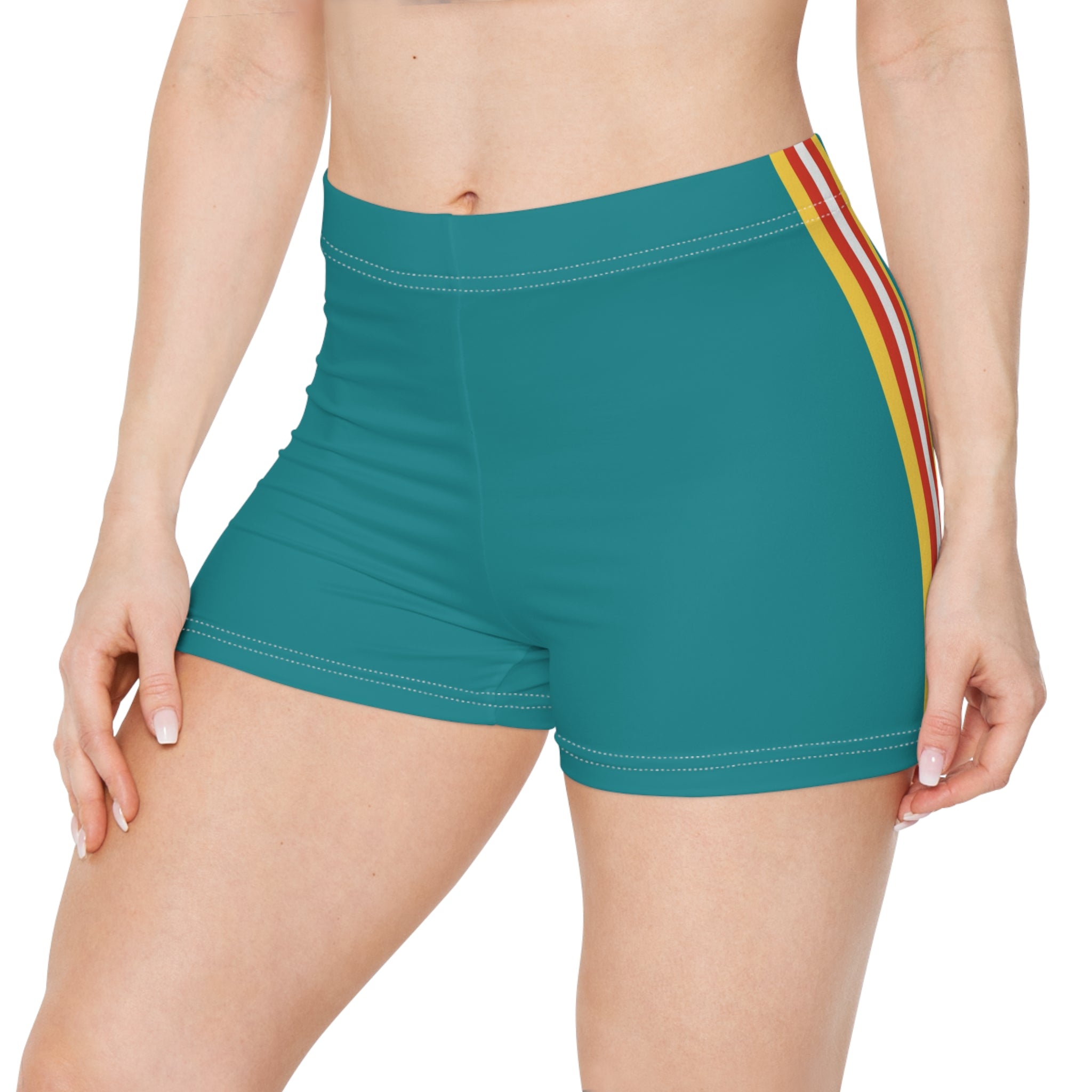 Retro Stripe Active Shorts
