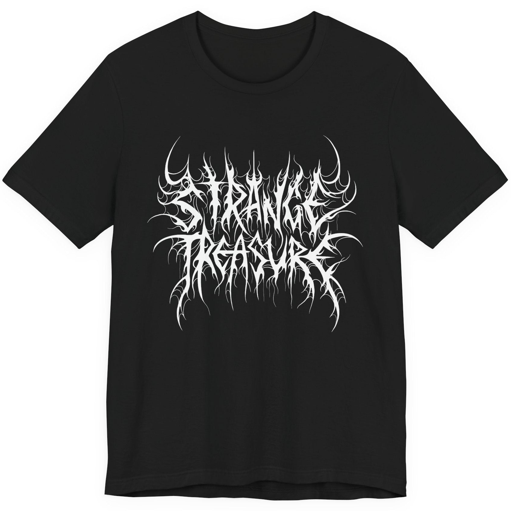 Strange Treasure Black Metal Logo Tee