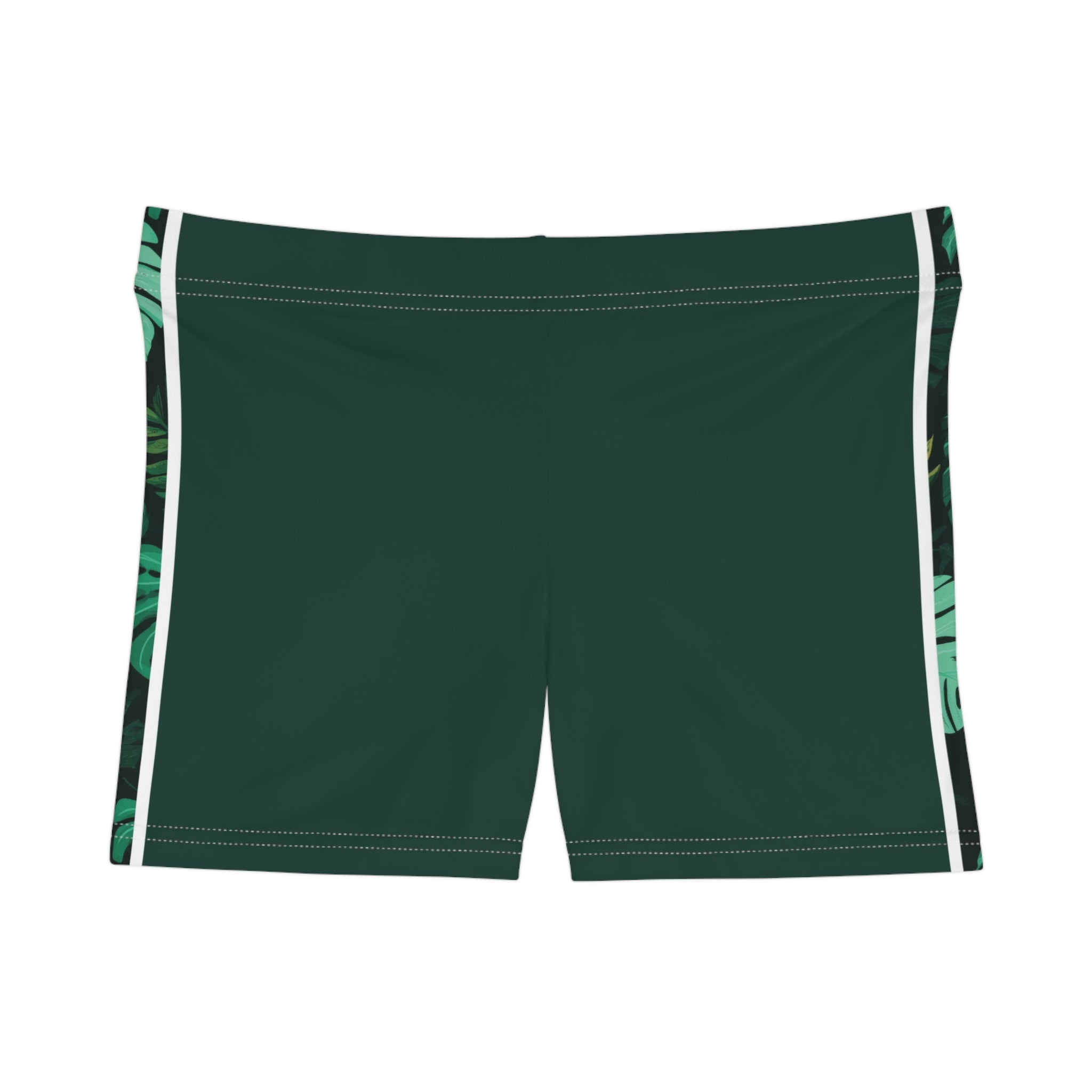 Monstera Stripe Active Shorts