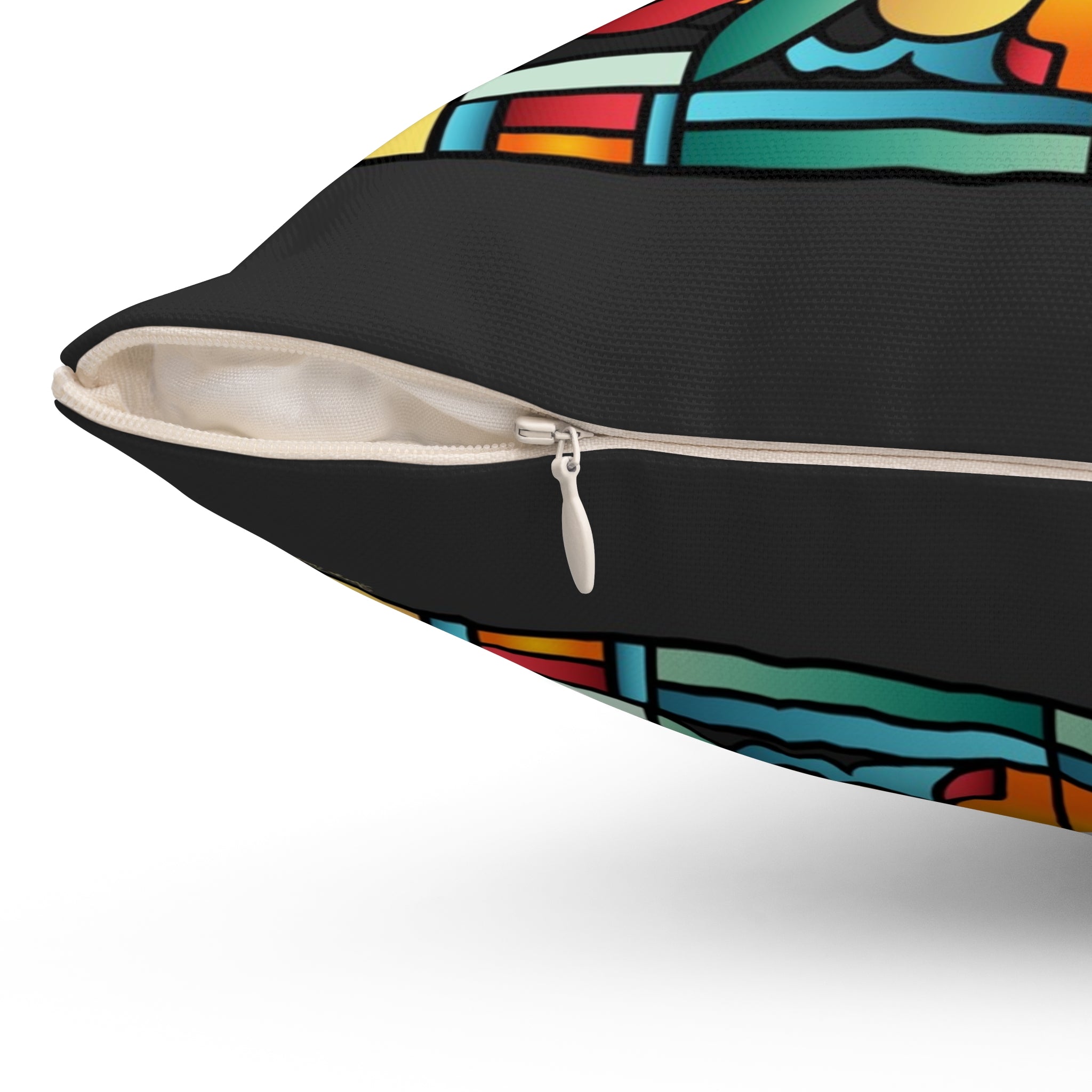 Stained Glass 16"x16" Throw Pillow