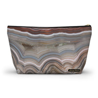 Smoky Geode Large Zipper Pouch