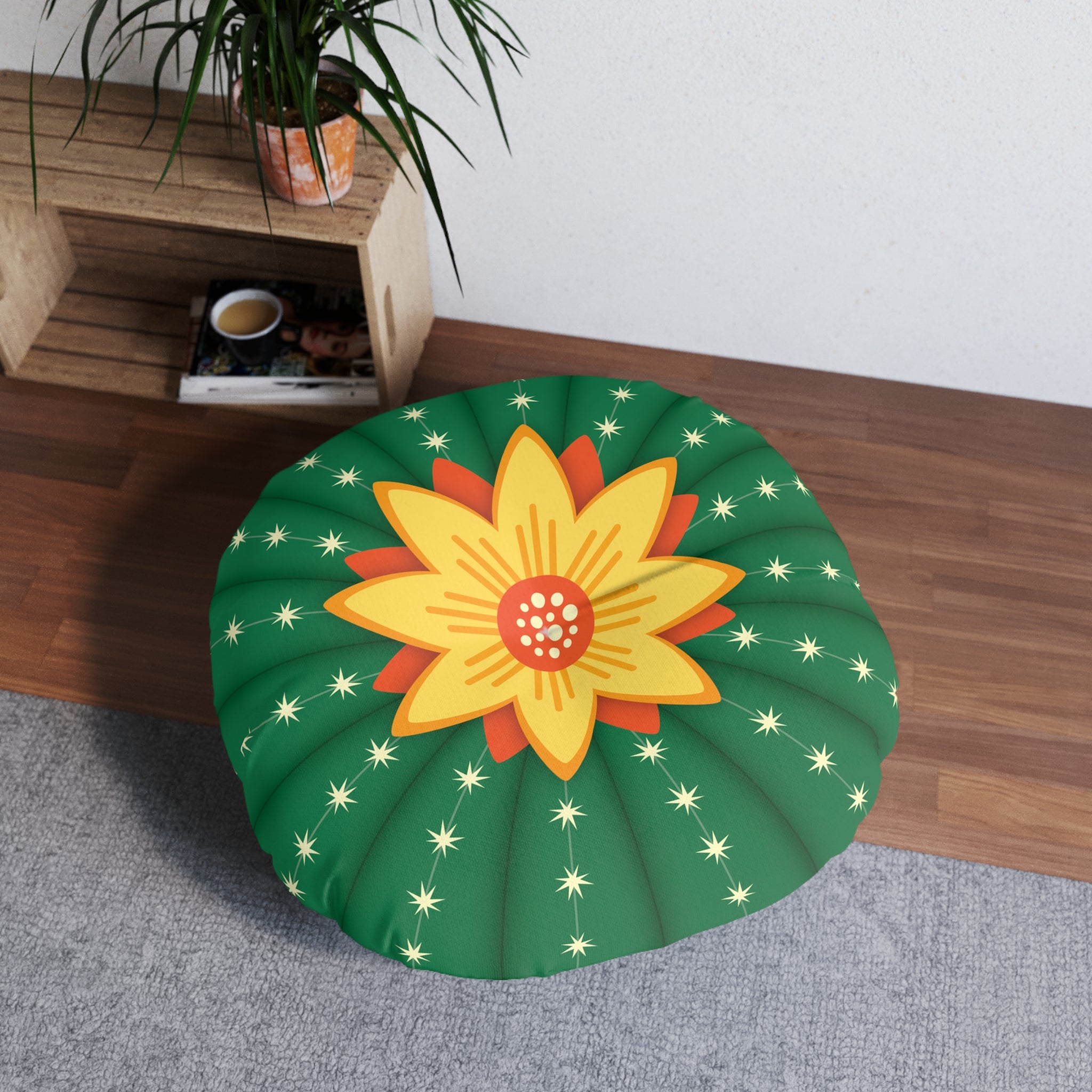 Barrel Cactus 30" Floor Tuft