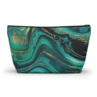 Malachite Large Zipper Pouch