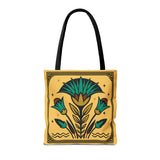 Egyptian Anubis & Papyrus 16"x16" Tote Bag