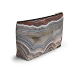 Smoky Geode Large Zipper Pouch