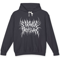 Strange Treasure Black Metal Logo Hoodie