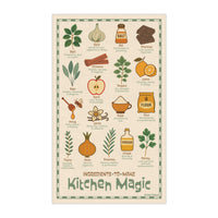Kitchen Witch Tea Towel