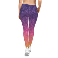 Sunset Palm Active Leggings