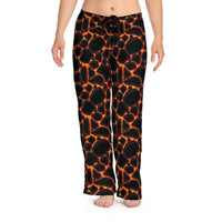 Cozy Women's Lava Print Pajama Pants, Comfortable Lounge Wear, Relaxation Gift, Sleepwear, Perfect for Home and Travel
