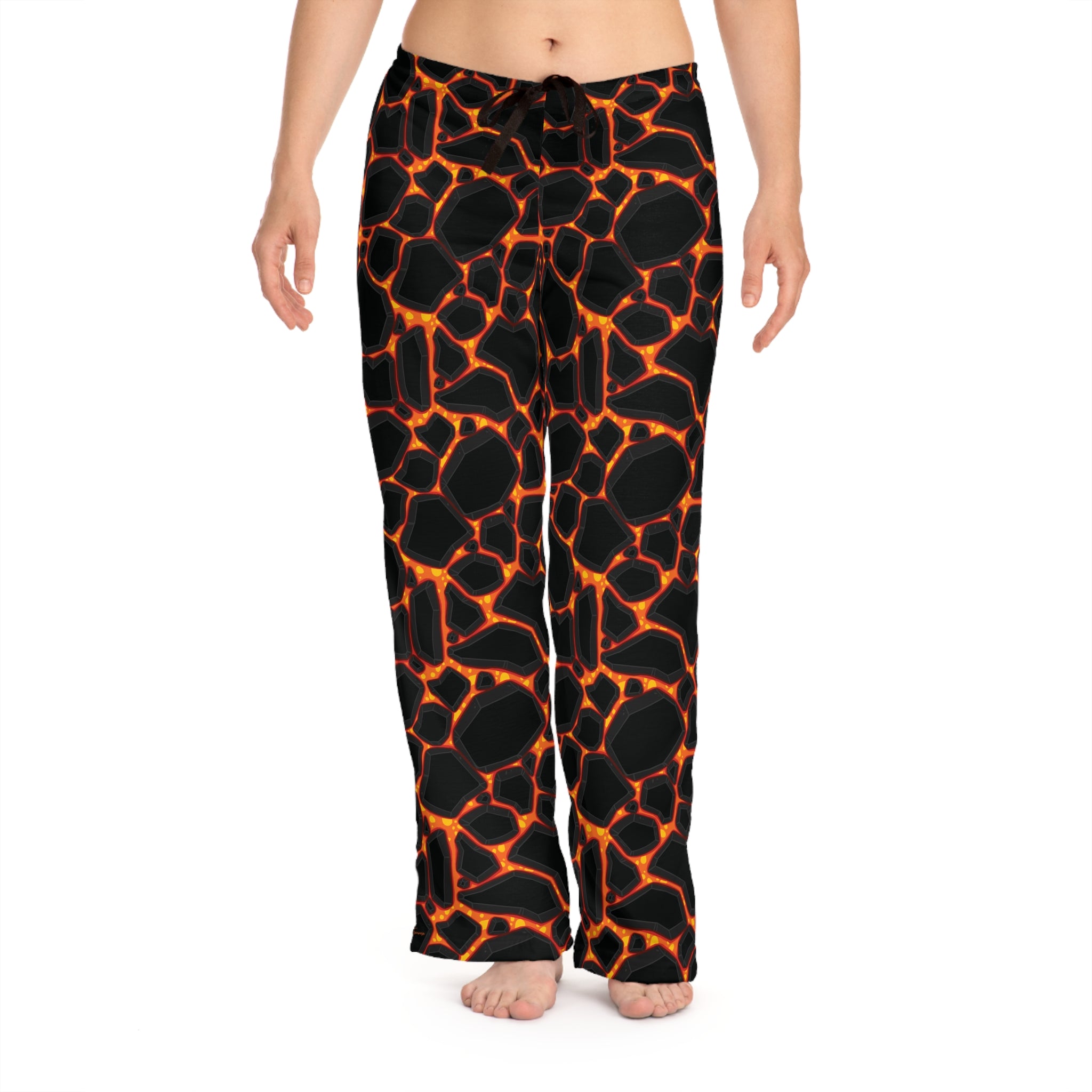 Cozy Women's Lava Print Pajama Pants, Comfortable Lounge Wear, Relaxation Gift, Sleepwear, Perfect for Home and Travel