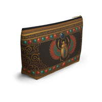 Scarab Beetle Large Zipper Pouch
