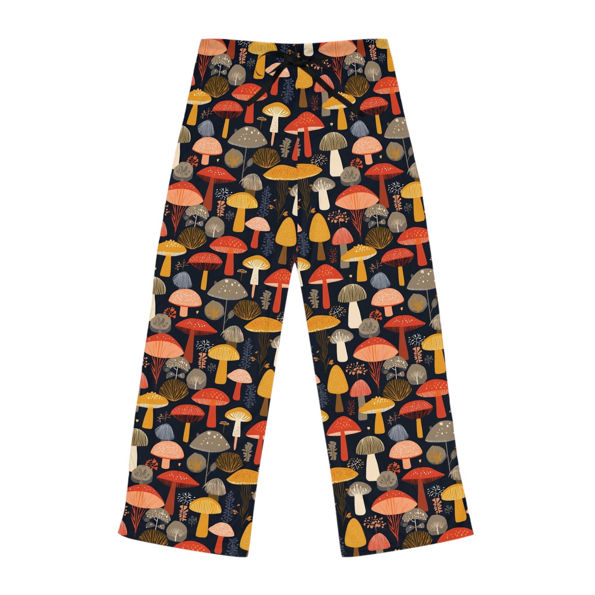 Woodland Mushrooms Womens Pajama Pants