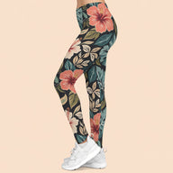 Classic Hibiscus Active Legging
