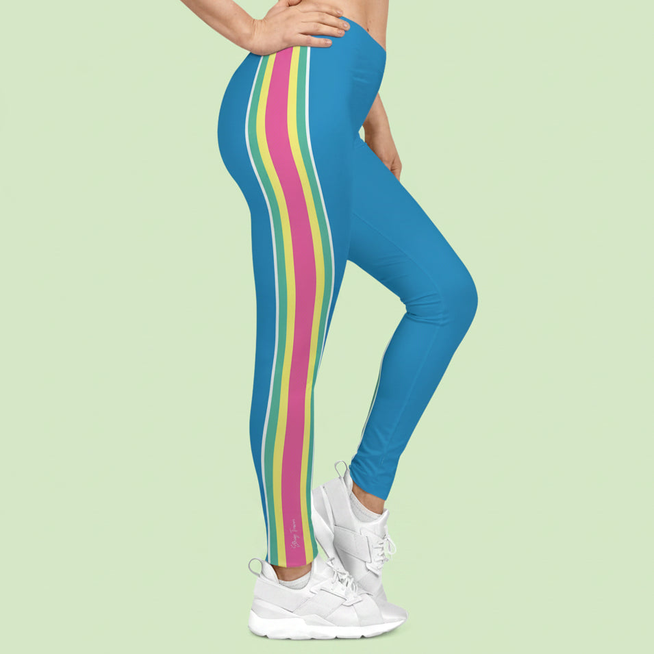 Rainbow Racing Stripe Active Legging
