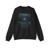 Strange Treasure Unisex Drop Shoulder Sweatshirt - Cozy Graphic Sweatshirt, Gift for Gamers, Casual Wear, Fall Apparel, Graphic Hoodies