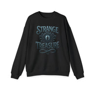Strange Treasure Unisex Drop Shoulder Sweatshirt - Cozy Graphic Sweatshirt, Gift for Gamers, Casual Wear, Fall Apparel, Graphic Hoodies