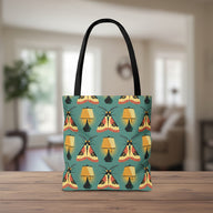 Moth Loves Lamp 13"x13" Tote Bag