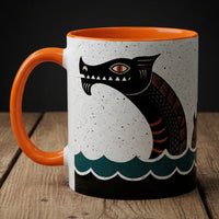 Sea Monster Accent Mug