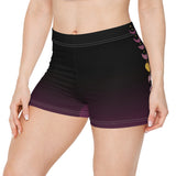 Moon Phases Stripe Active Shorts
