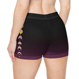 Moon Phases Stripe Active Shorts