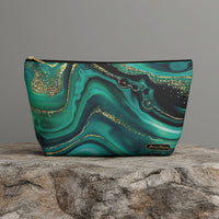 Malachite Large Zipper Pouch