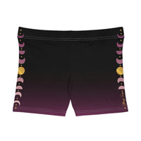 Moon Phases Stripe Active Shorts