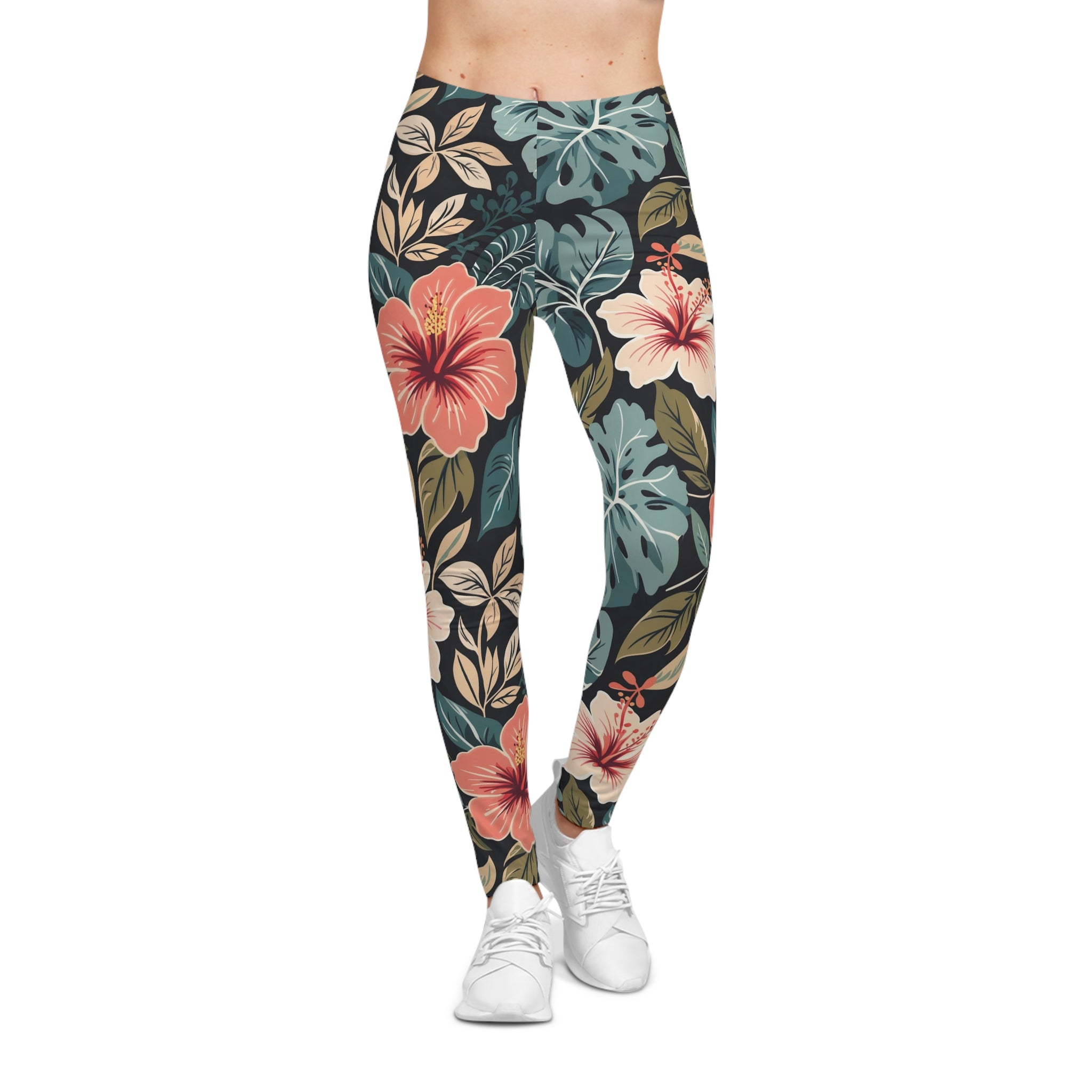 Classic Hibiscus Active Legging