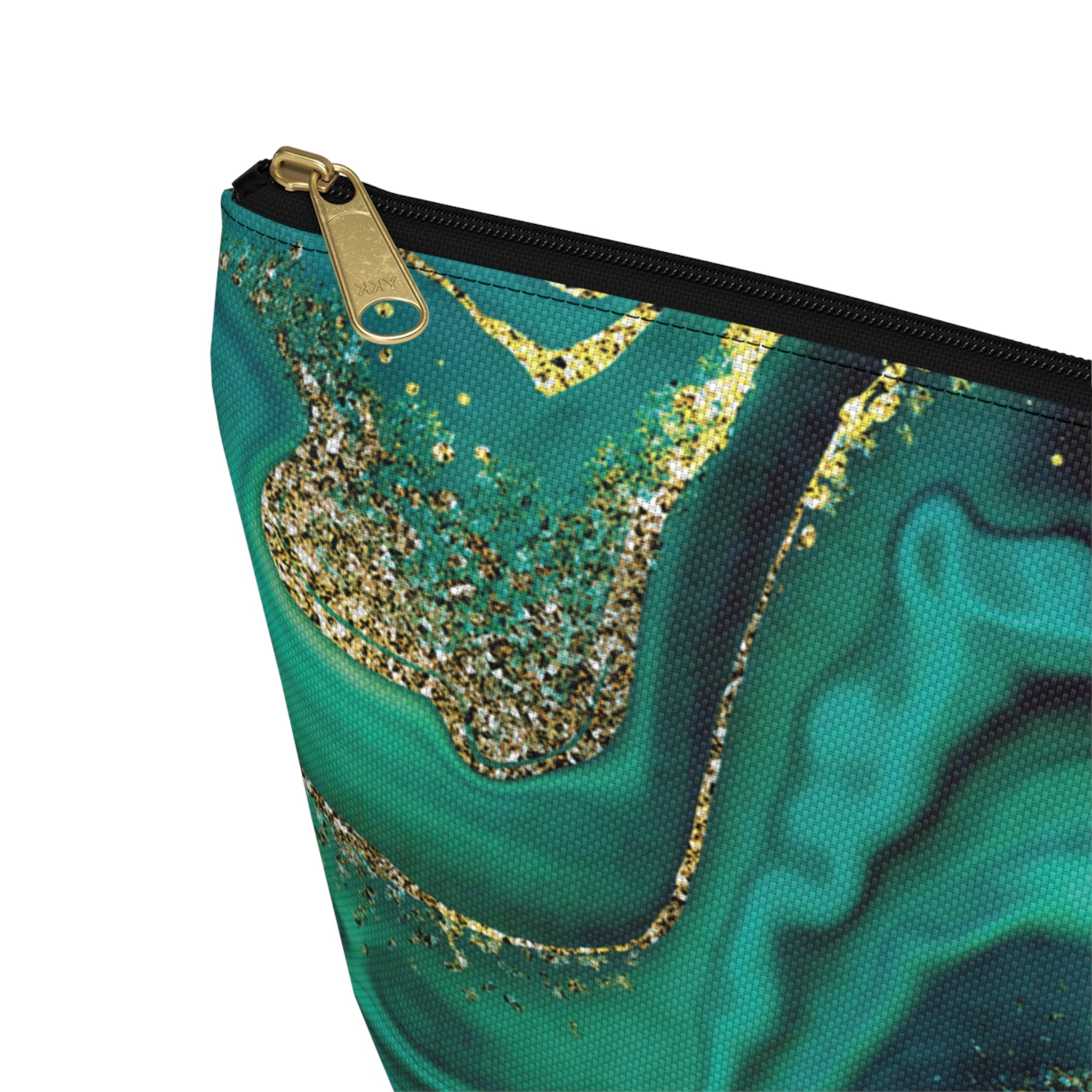 Malachite Large Zipper Pouch