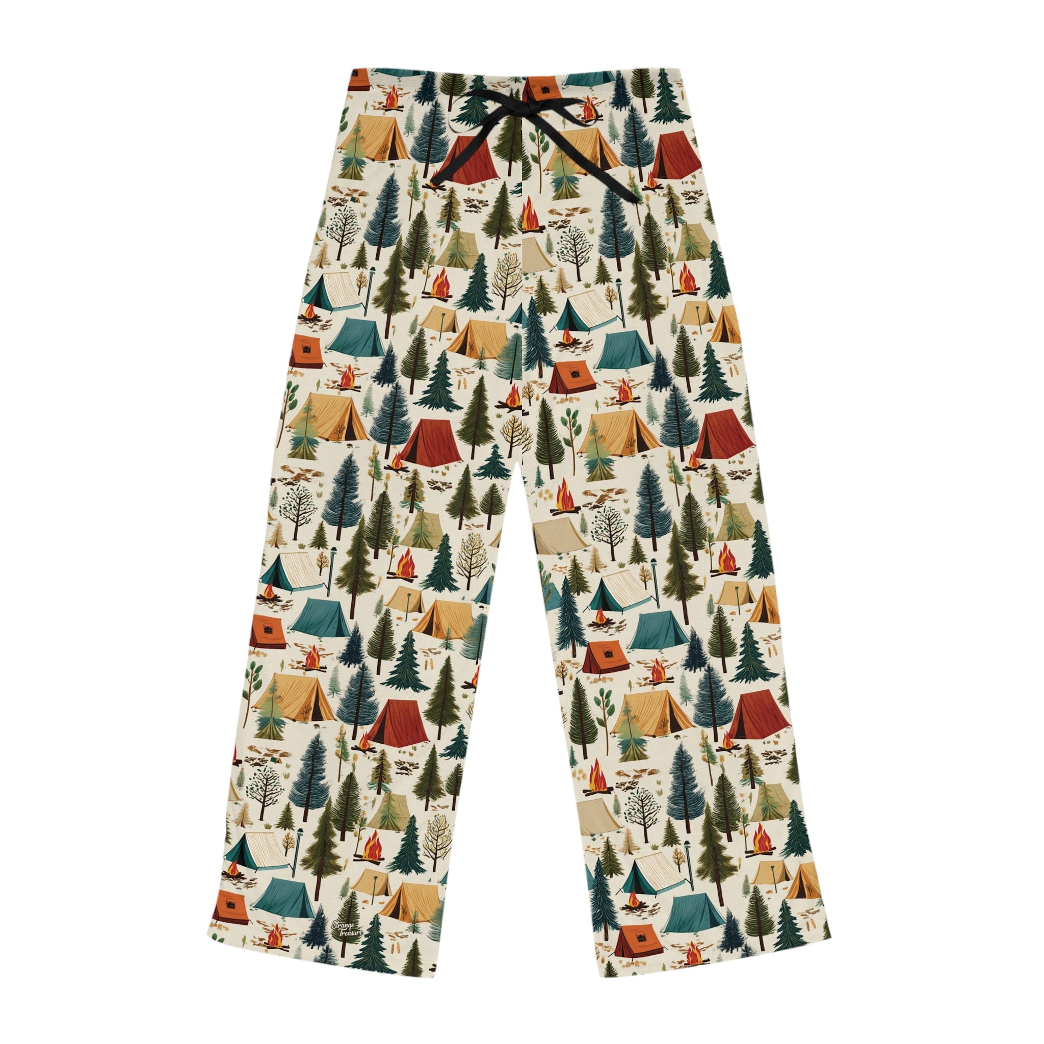 Tent Camping Womens Pajama Bottoms