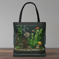 Fish Tank 18"x 18" Tote Bag