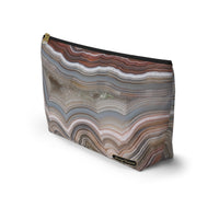 Smoky Geode Large Zipper Pouch