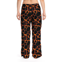 Cozy Women's Lava Print Pajama Pants, Comfortable Lounge Wear, Relaxation Gift, Sleepwear, Perfect for Home and Travel