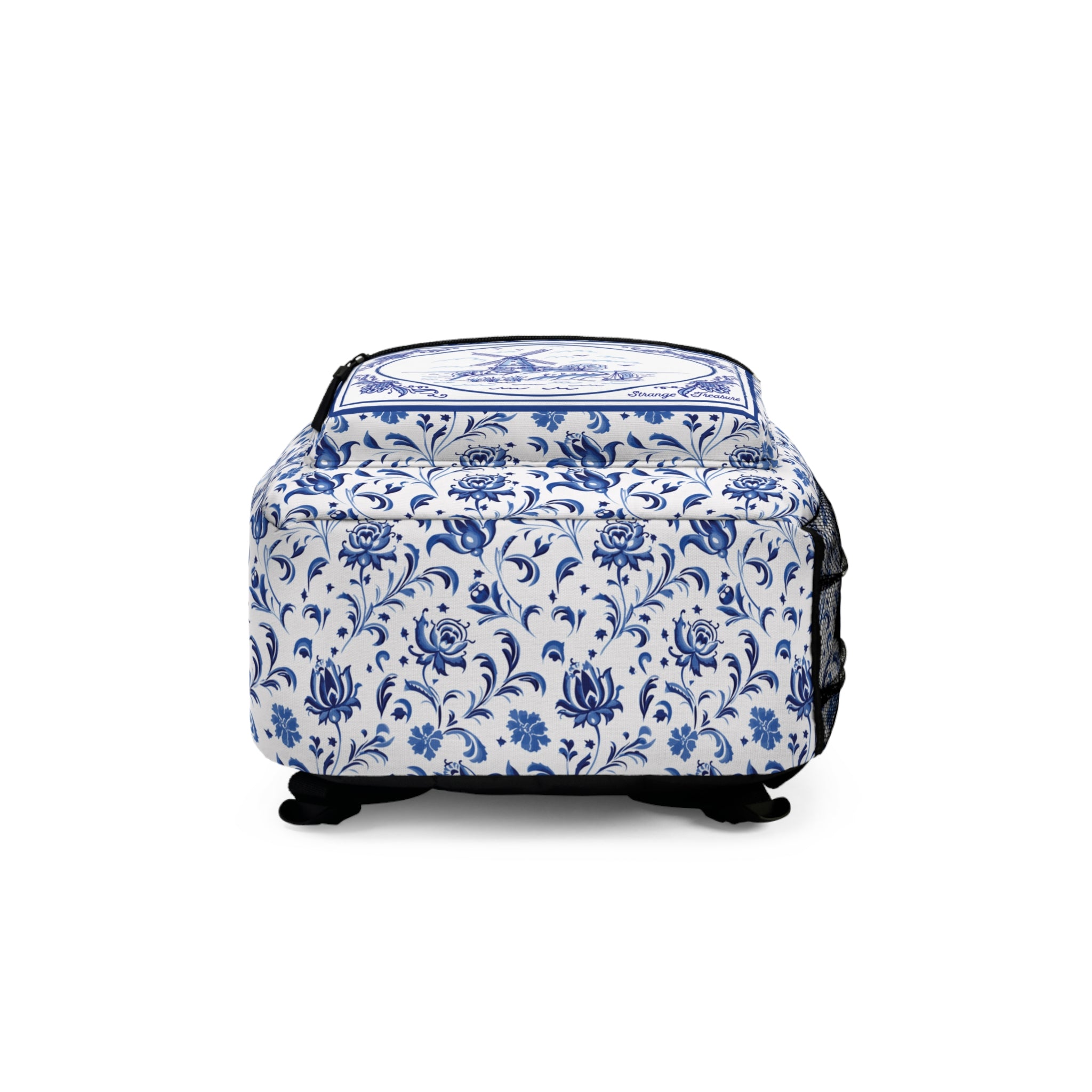 Dutch Delft Motif Backpack