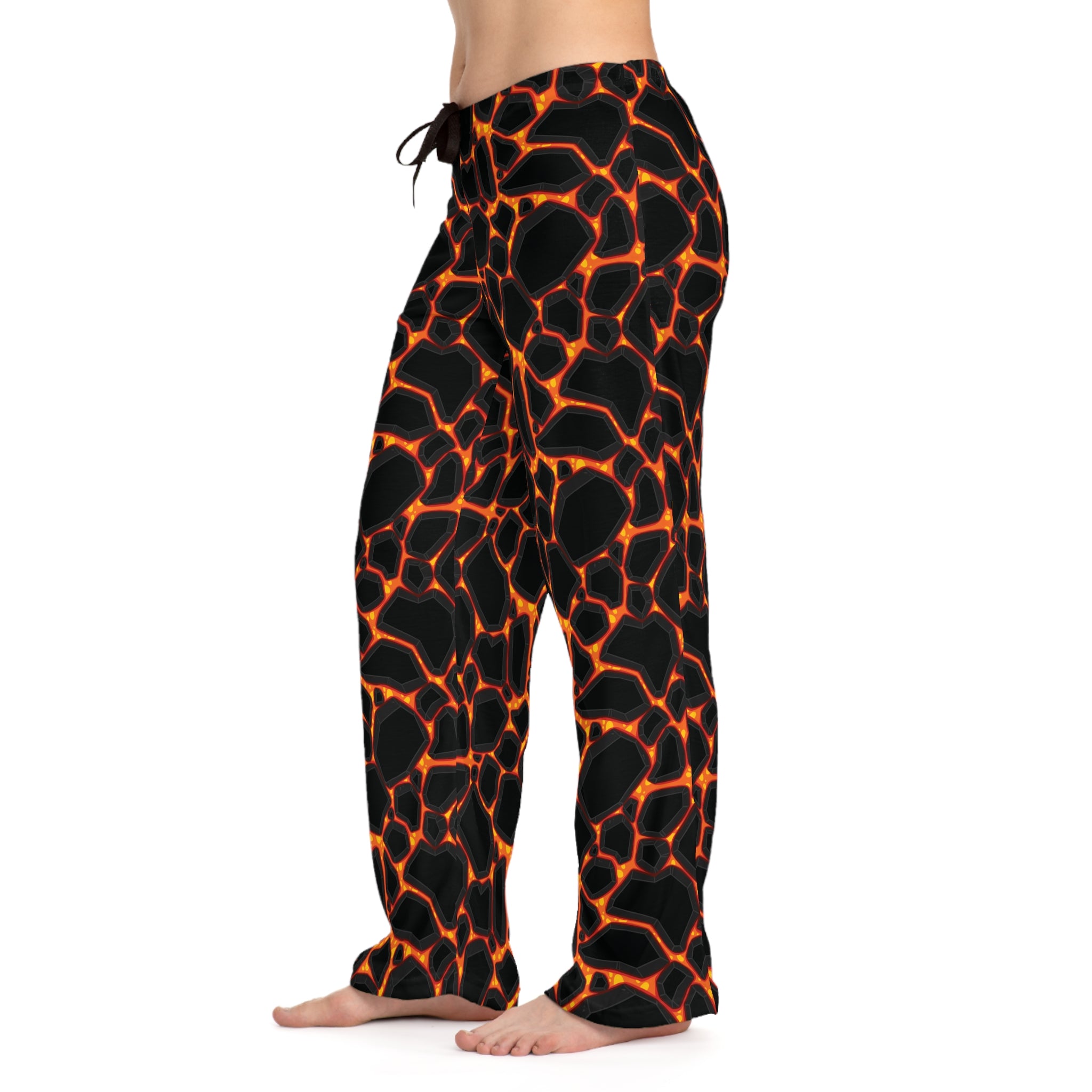 Cozy Women's Lava Print Pajama Pants, Comfortable Lounge Wear, Relaxation Gift, Sleepwear, Perfect for Home and Travel