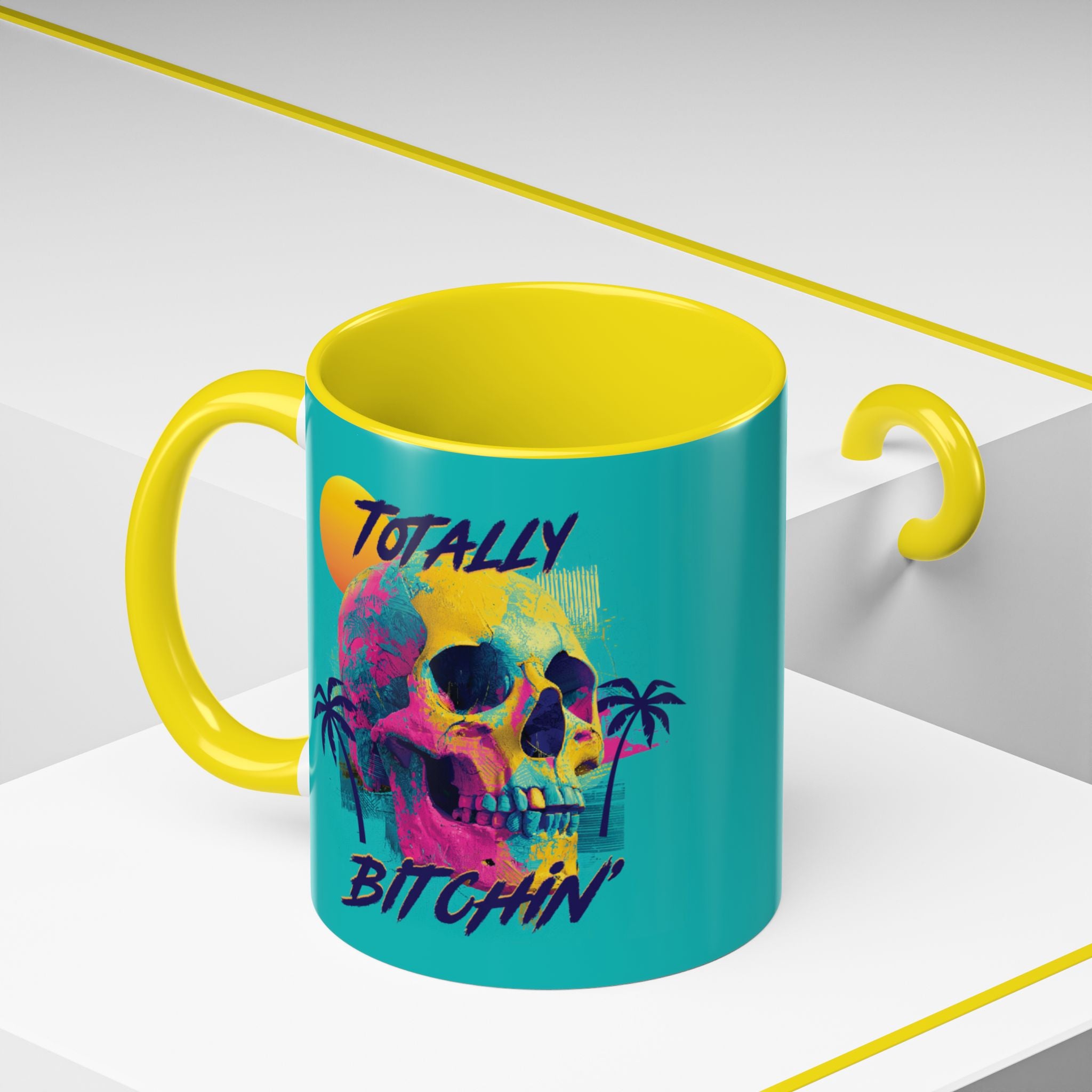 Bitchin' Skull Accent Mug