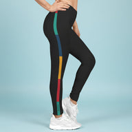 Color Block Stripe Active Legging