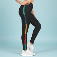 Color Block Stripe Active Legging