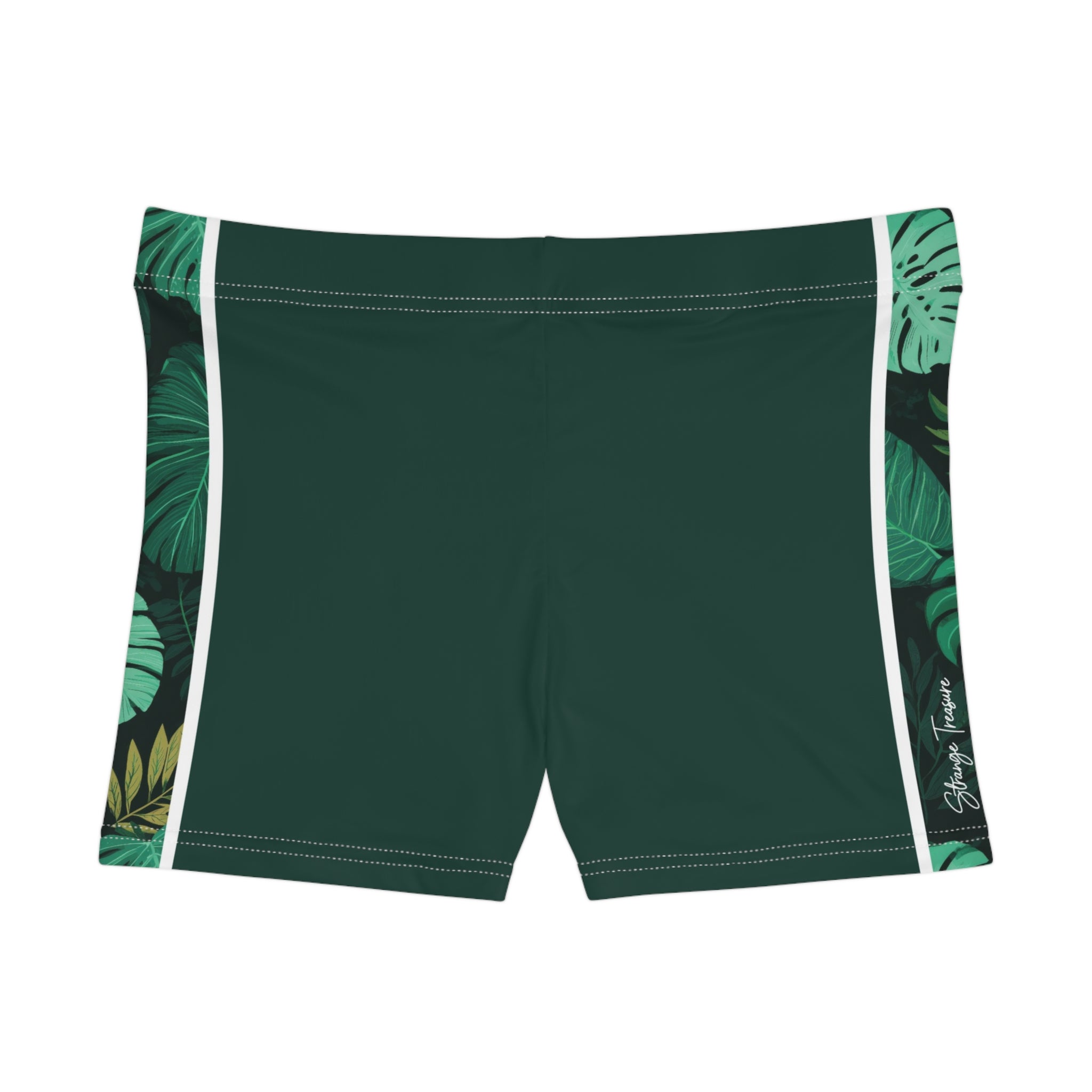 Monstera Stripe Active Shorts