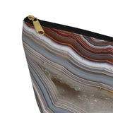 Smoky Geode Large Zipper Pouch