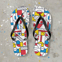 Modern Art Flip Flops