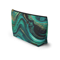Malachite Large Zipper Pouch
