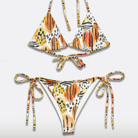 Watercolor Animal String Bikini Set