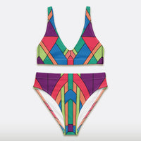 Deco Prism High-waisted Bikini Set