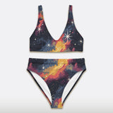 Galaxy Glam High-waisted Bikini Set