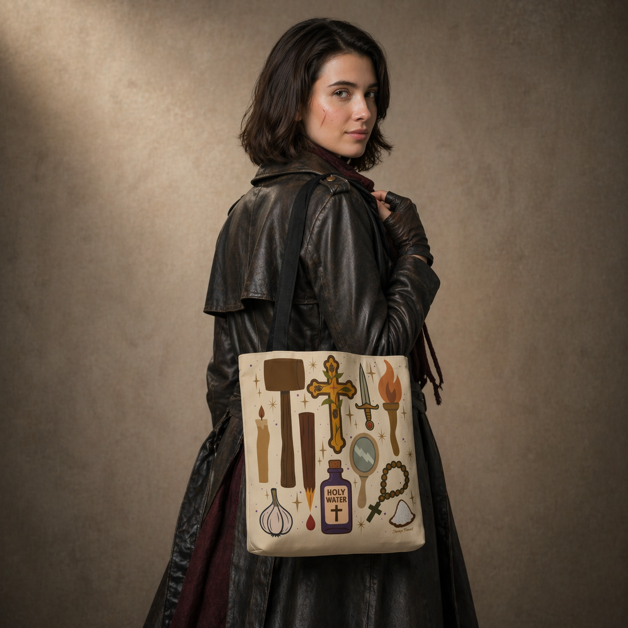 Vampire Hunter 13"x13" Tote Bag