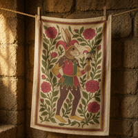 Jester Rabbit Tapestry Tea Towel