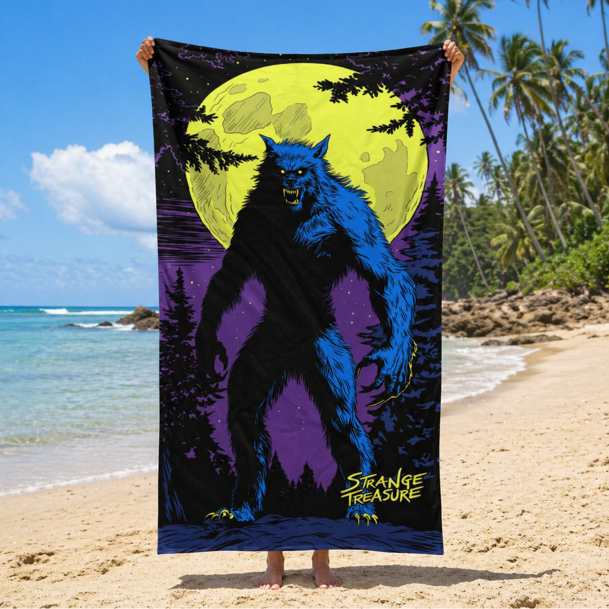 Werewolf Moon Beach Towel