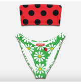 Ladybug Dot Bandeau Bikini Set