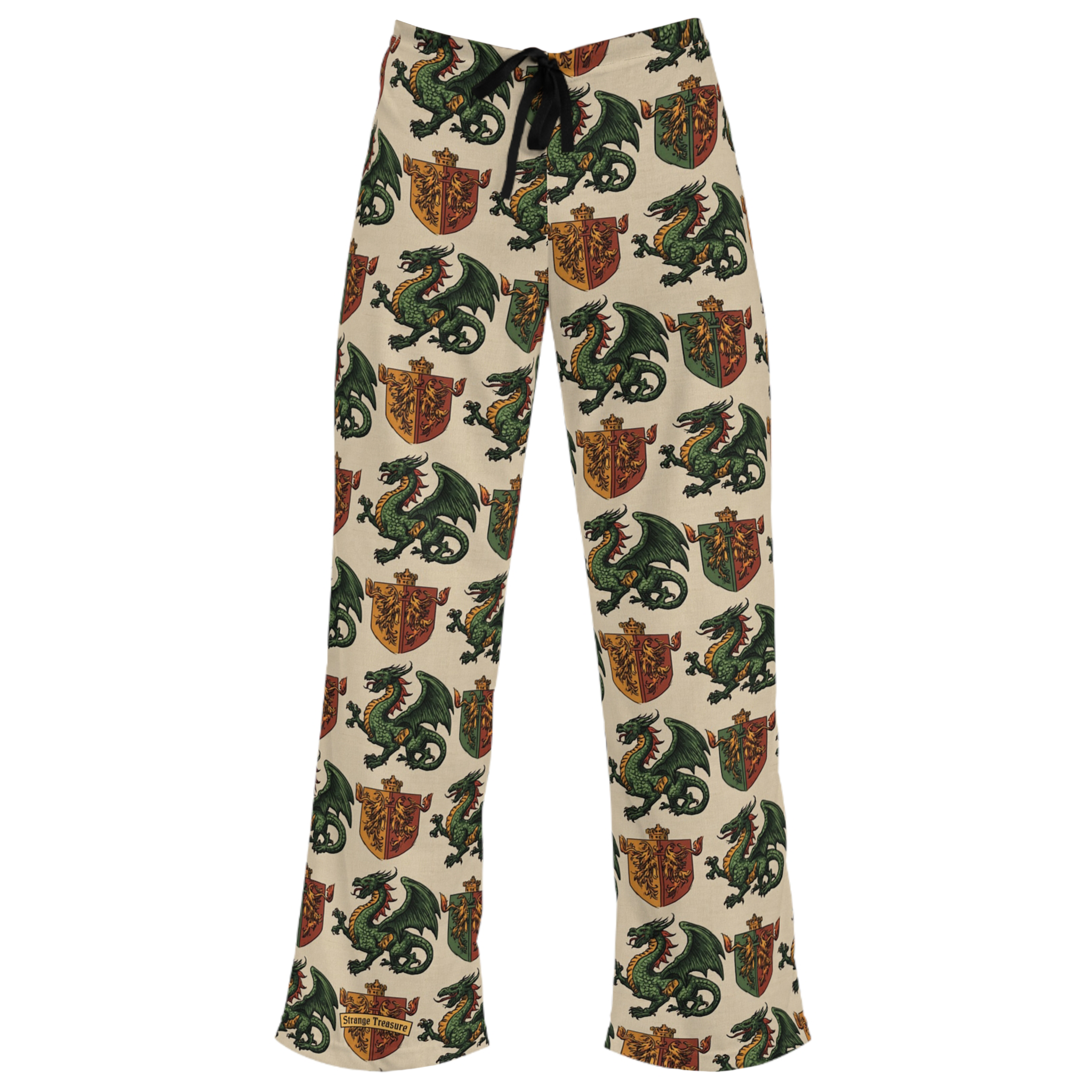 Dragon Crest Mens Pajama Pants