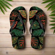 Calathea Leaves Flip Flops